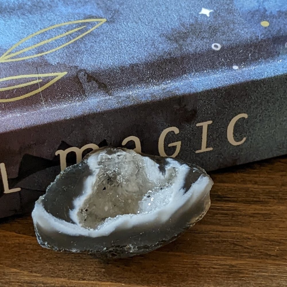 Small Black and White Geode